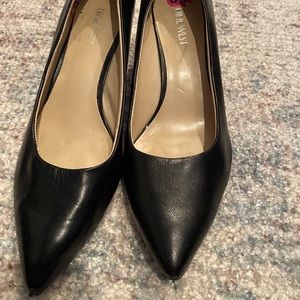 Black nine  west heel size 9
